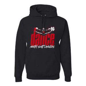 NS Dance Unisex Fleece Hooded Sweatshirt-Black Heather