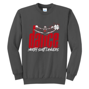 NS Dance Unisex Core Fleece Crewneck Sweatshirt-Charcoal