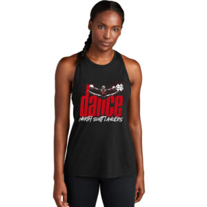 NS Dance Sport-Tek Ladies PosiCharge Tri-Blend Wicking Tank-Black