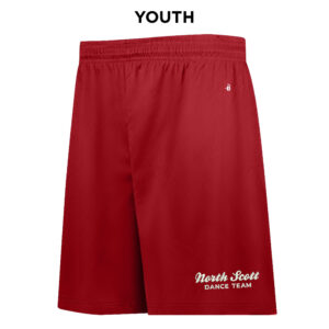 NS Dance Badger B-Core YOUTH 6 Inch Short-red
