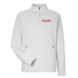 NS Dance North End Men’s Rhythm Waffle Quarter-Zip Pullover-Platinum