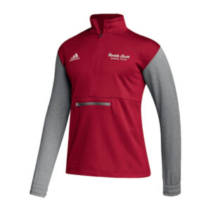 NS Dance Adidas Team Issue color block 1/4 zip pullover -Power Red/Grey (S, M, L)
