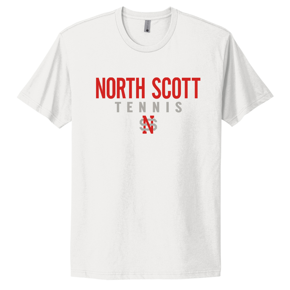 NS Tennis Unisex Premium Short Sleeve Tee-White