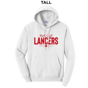 NS Tennis Tall Fleece Hooded Sweatshirt-White
