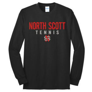 NS Tennis  Unisex Cotton Long Sleeve Tee-Black