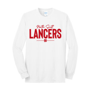 NS Tennis Unisex Cotton Long Sleeve Tee-White