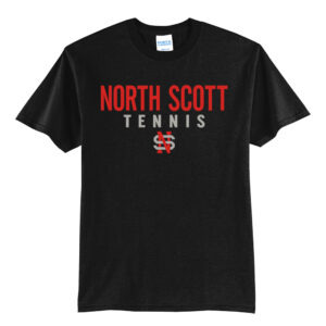 NS Tennis Unisex Short Sleeve Tee-Black