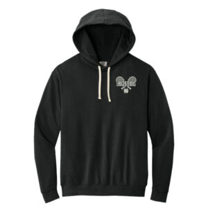 NS Tennis Comfort Colors Lightweight Hooded Sweatshirt Unisex-Black
