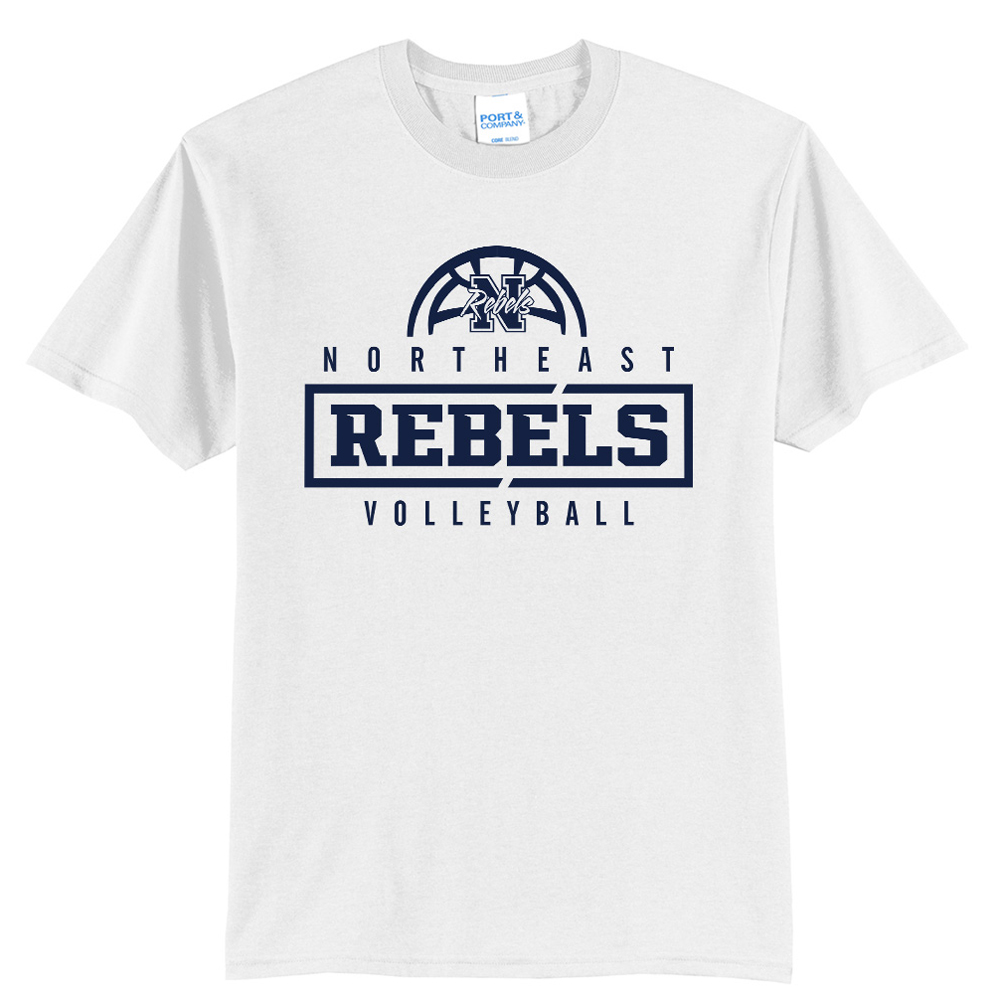 Northeast Volleyball Unisex Short Sleeve Tee - White