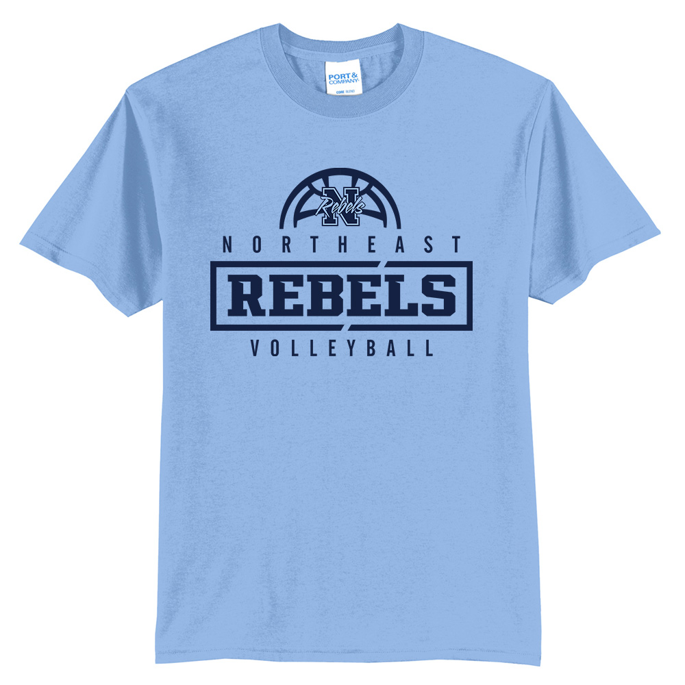 Northeast Volleyball Unisex Short Sleeve Tee - LtBlue