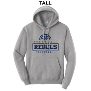 Northeast Volleyball TALL Classic Pullover Hooded Sweatshirt – AthleticHeatherGrey