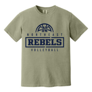 Northeast Volleyball Comfort Colors Unisex Pigment Dyed Short Sleeve Shirt – Sandstone