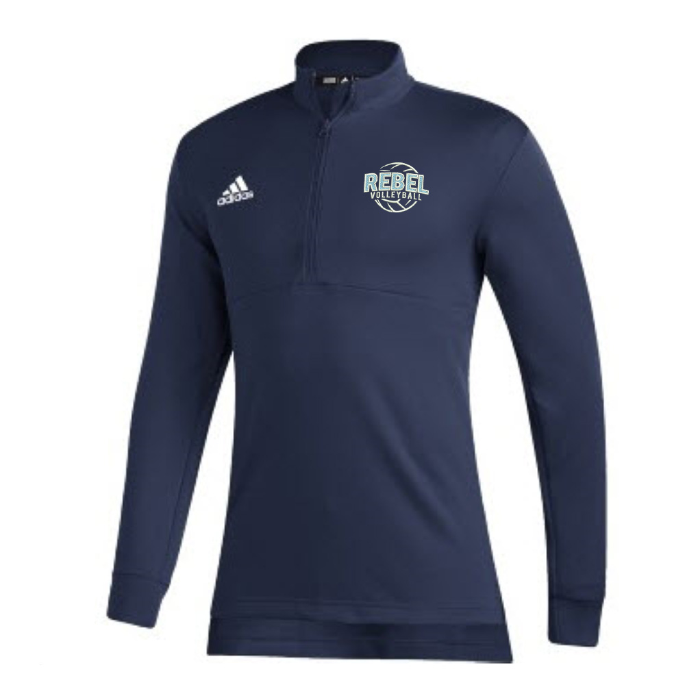 Northeast Volleyball Adidas Team issue 1/4 zip pullover NAVY (L, XL, 2x)