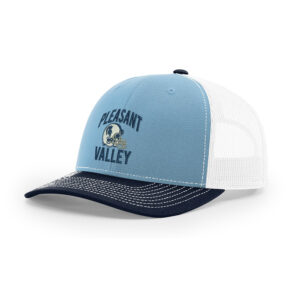 PV Football Richardson Pro Crown Mesh Back Adjustable back cap – ColumbiablueWhiteNavy