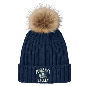 PV Football Port Authority Faux Fur Pom Beanie – RiverBlueNavy