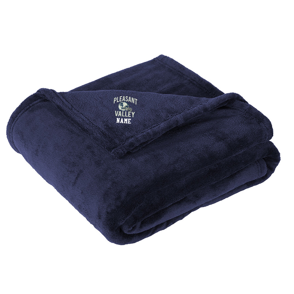 PV Football Port Authority Oversized Ultra Plush Blanket - DeepNAVY