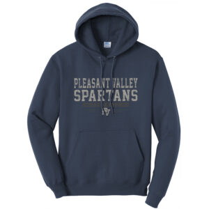 PV Football Unisex Classic Core weight Cozy Pullover Hooded Sweatshirt – Navy