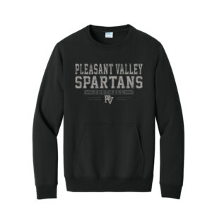 PV Football Unisex Core Fleece Crewneck Pocket Sweatshirt – JetBlack