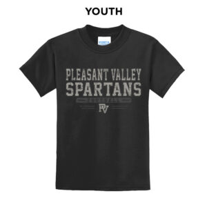 PV Football Youth Short Sleeve Tee-Black