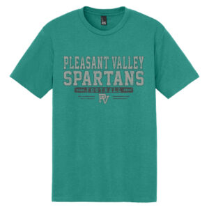 PV Football Rah Rah clothing District Perfect Tri blend Crew Tee – EucalyptusBlue