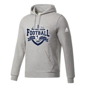 PV Football Adidas Fleece Hooded Unisex Sweatshirt MedGrey Heather
