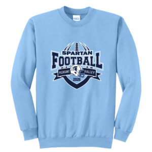 PV Football Unisex Core Fleece Crewneck Sweatshirt – lightblue
