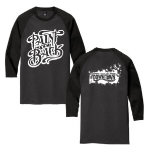04. Paint it Back 2026 Triblend 3/4 Sleeve Raglan Tee-Black Frost/Black