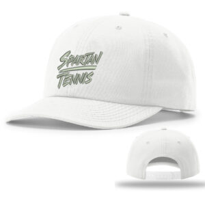 PV Spartan Tennis Richardson Relaxed 6 Panel Snapback premium canvas cap – White