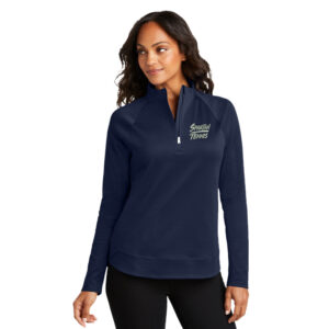 PV Spartan Tennis Port Authority Women’s C FREE Cypress 1/4 Zip – TrueNavy