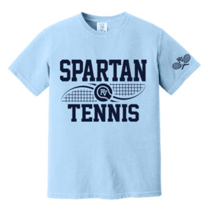PV Spartan Tennis Comfort Colors Pigment Dyed Short Sleeve Shirt – Hydrangea