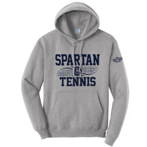 PV Spartan Tennis Unisex Fleece Hooded sweatshirt-Athletic Heather