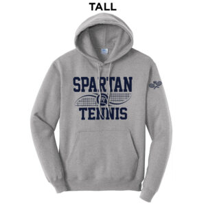 PV Spartan Tennis TALL Classic Pullover Hooded Sweatshirt – AthleticHeatherGrey