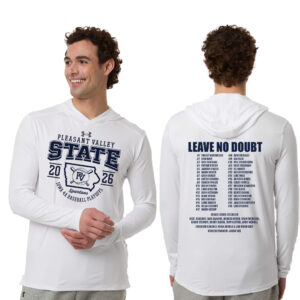 PV State Baseball Under Armour Mens Team Vanish Performance Hoodie-White