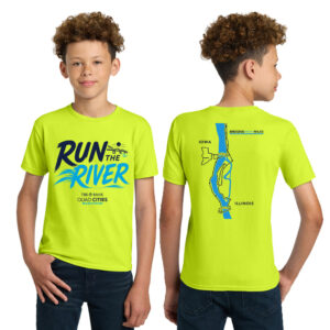 QC Marathon Youth Short Sleeve Tee-Safety Green