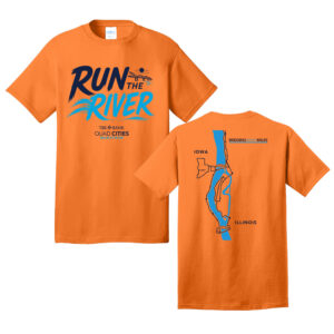 QC Marathon Unisex Short Sleeve Tee-Neon Orange