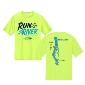 QC Marathon Men Essential Performance Tee-Neon yellow