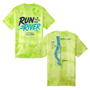 QC Marathon Unisex Crystal Tie-Dye Tee-Lemon Lime