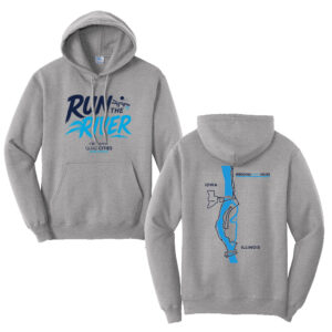 QC Marathon Unisex Fleece Hooded Sweatshirt-Athletic Heather