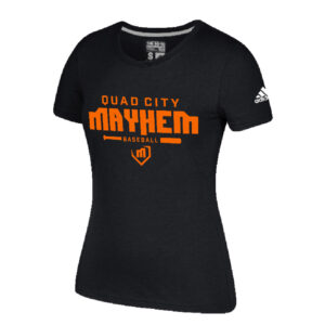 Mayhem Baseball Adidas Go To Performance Women’s Short Sleeve Tee-Black (2x only)