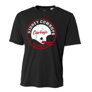 Sidney Cowboys FB Adult Cooling Performance Tshirt -Black