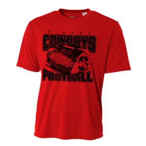 Sidney Cowboys FB Adult Cooling Performance Tshirt-Red