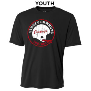 Sidney Cowboys FB YOUTH Cooling Performance Tshirt-Black