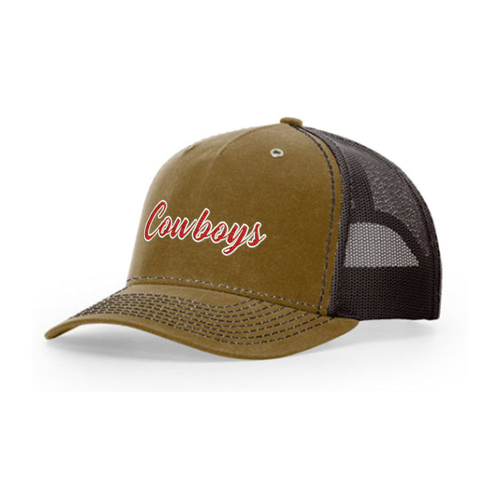 Sidney Cowboys FB Richardson Hawthorne Trucker Mesh Back Adjustable back cap Split-Whisky/Brown