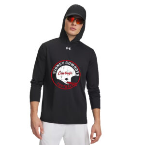 Sidney Cowboys FB Under Armour Mens Team Vanish Performance Hoodie-Black