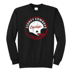 Sidney Cowboys FB Unisex Core Fleece Crewneck Sweatshirt-Black