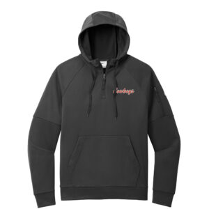 Sidney Cowboys FB Nike Therma-FIT Pocket 1/4-Zip Fleece Hoodie Men-Black
