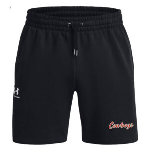 Sidney Cowboys FB Under Armour UA ICON 7.5″ Fleece Shorts-Black