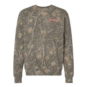 Sidney Cowboys FB Independent Trading Co Unisex Heavyweight Crewneck Sweatshirt-Deadwood Camo