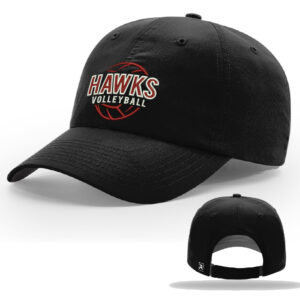SH Volleyball PG Richardson Unstructured R-Active Lite Adjustable Cap-Black