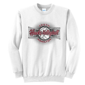 SH Volleyball PG Unisex Fleece Crewneck Sweatshirt-White